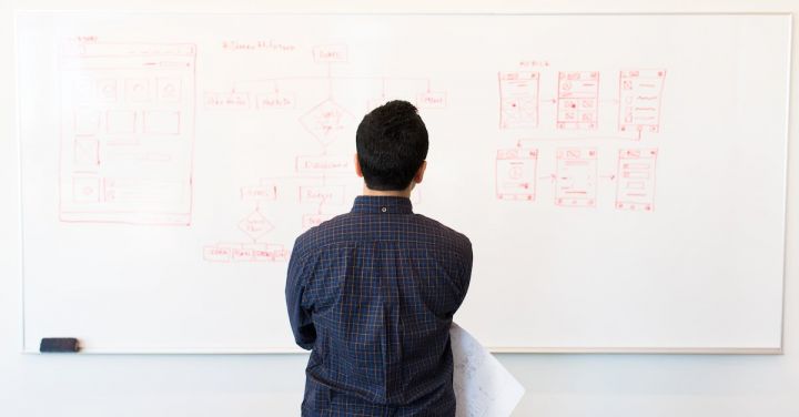 Planning - Man Standing Infront of White Board