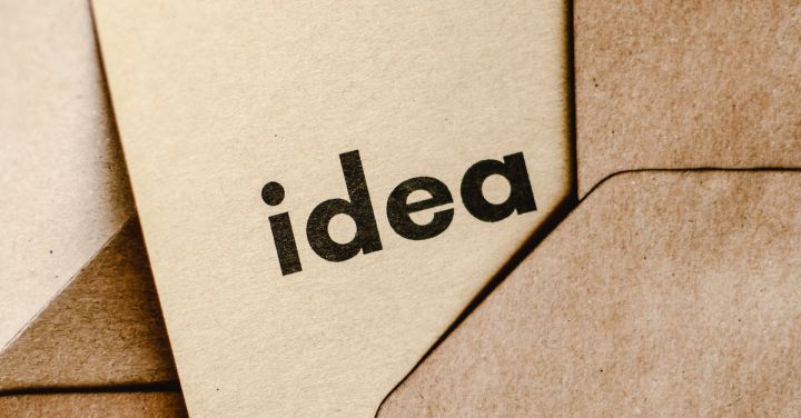 Idea - Close-Up Shot of an Idea Text on a Brown Envelope