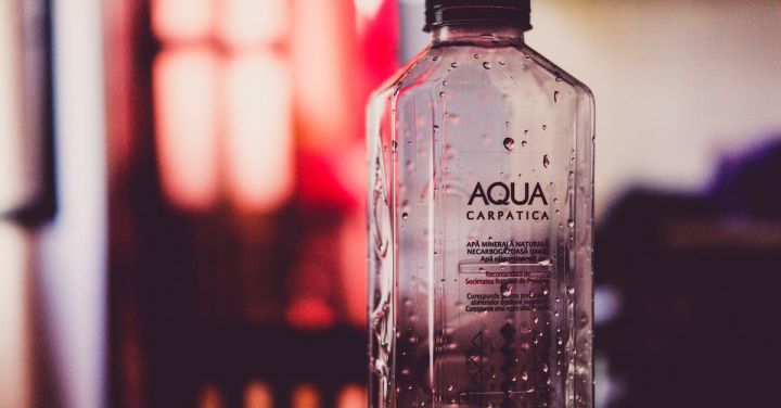 Branding - Empty Aqua Plastic Bottle