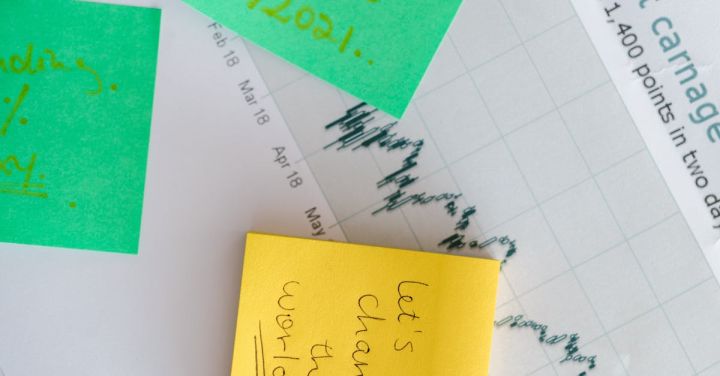 Investor - Yellow Sticky Note on White Paper